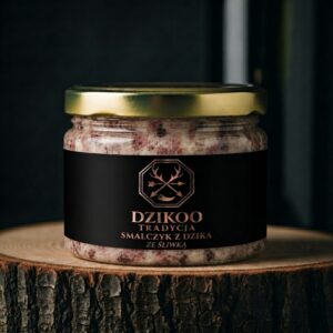Smalczyk z dzika ze śliwką – DZIKOO Tradycja (słoik 160 g)